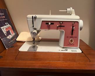 Singer Sewing Machine and Cabinet