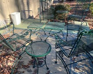 Patio Set - 4 Chairs 5 Side Tables