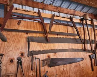 Lots of antique tools