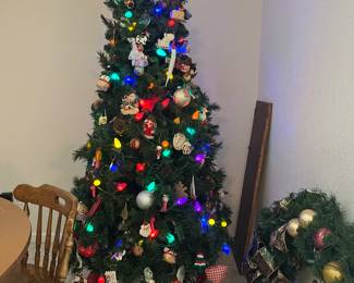 Christmas tree decorated and ready to go