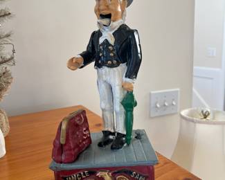 Antique Uncle Sam iron bank