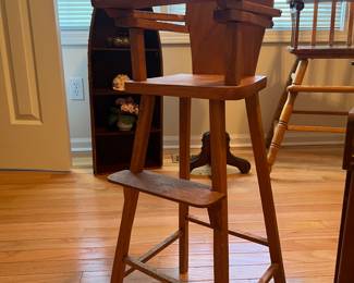 Toy wooden high chair