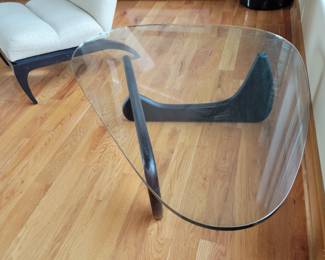 Glass top contemporary coffee table