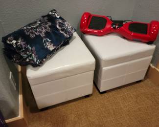 Leather storage cubes