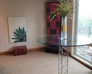 Marble base bar height table