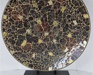 Lot 125   3 Bid(s)
Large 24" (2 ft dia) Decorative Plate On Stand