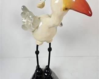 Lot 206   11 Bid(s)
Silly Tall Ceramic Bird Signed Douglas