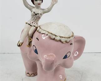 Lot 498   9 Bid(s)
Pink Elephant and Rider Porcelain Figurine