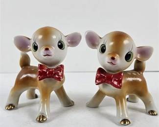 Lot 001   17 Bid(s)
Pair Vintage Porcelain Holiday Deer