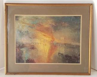 Lot 379   3 Bid(s)
J. M. W. Turner's "The Burning of the Houses of Parliament"
