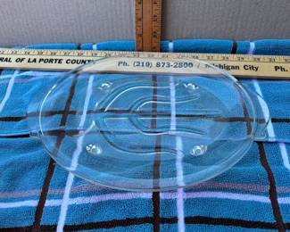 Glass Carving Platter, serving piece $15.00
