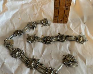 Faces Bracelet and Necklace $6.00 needs repair