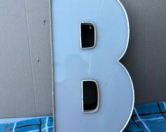 22 Inch Letter B Sign $30.00