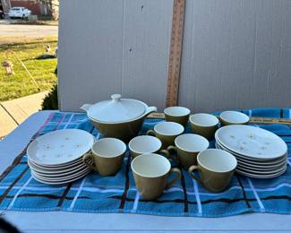 45 Piece Star Glow Royal Ironstone Set of Dishes, See next photos $125.00