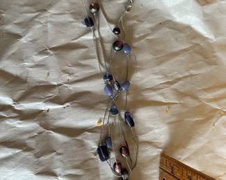 Purple Stone Necklace $4.00