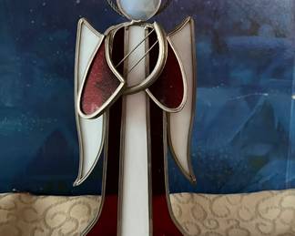 8 Inch Stained Glass Angel $7.00