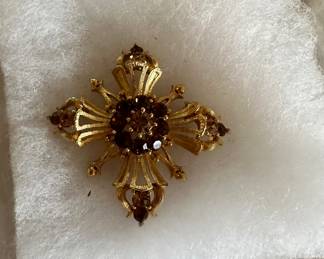 Brown Stone Pin $4.00