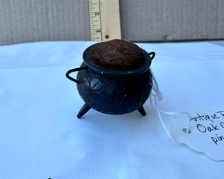 Oak Cauldron Pin Cushion $40.00