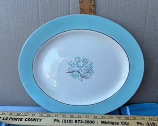 Sevron Blue Lace Platter $10.00