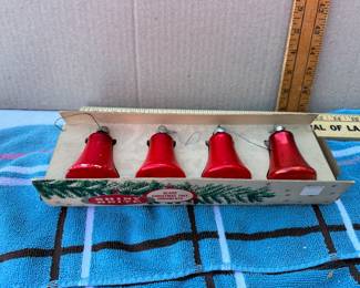 Shiny Brite Red Bell Ornaments $40.00