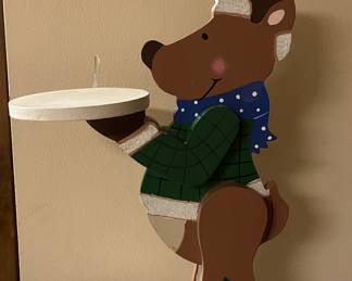 14 Inch Wood Reindeer Server $10.00