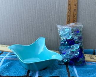 Blue Glass in the Bag and the Gravy Server $9.00 for both 