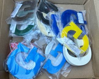 12 Gemini Flat Cut Acrylic Letter G $50.00