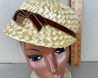 Brown Bow Hat $6.00