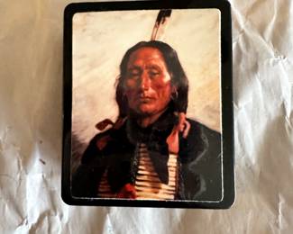 Joseph Henry Sharp Box with Peruvian Llama inside $25.00