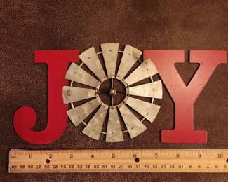 10 Inch Joy Sign $12.00