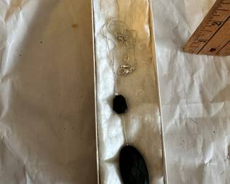 Black Stone Necklace $6.00