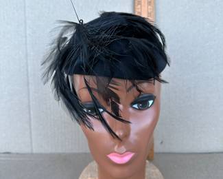Black Feather Hat $5.00