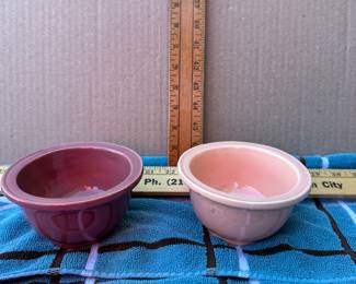 3 Royal Haeger Bowls, See next photo of the blue bowl $15.00 for the three