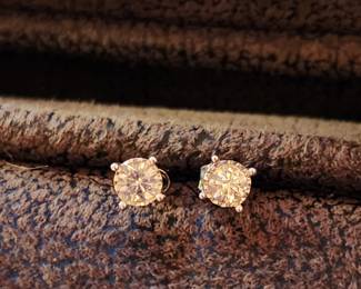 Diamon Stud Earrings $55.00