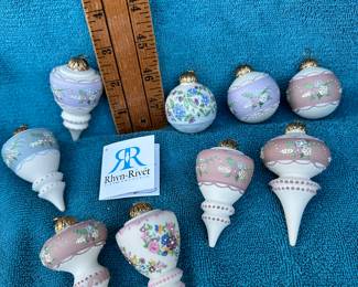 9 Rhyn Rivet Ornaments $72.00