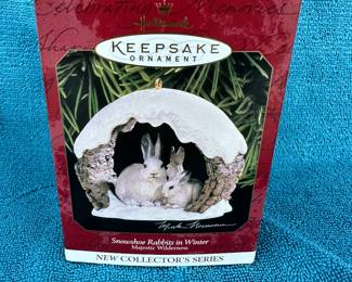  Hallmark Keepsake Snowshoe Rabbits in Winter $4.00