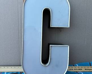 Letter C 26 Inches Tall $32.00 Sign 