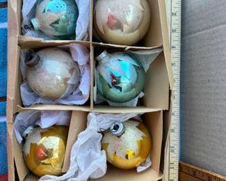 6 Snow Ornaments $18.00