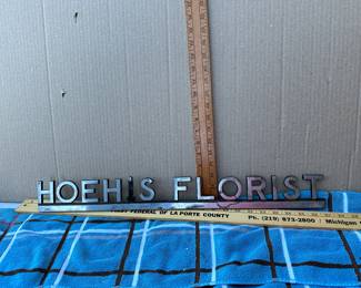 26 Inch Metal Florist Sign $32.00