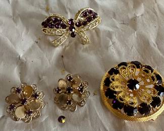 Pins and Earrings $12.00