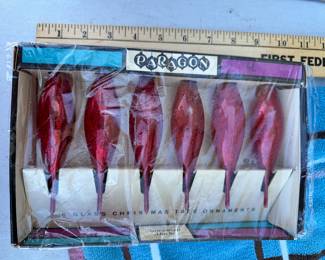 Paragon 6 Glass Ornaments $20.00