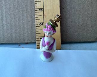 Crown Top Perfume Bottle Germany Woman Holding Flower $45.00