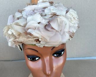 Tan Flower Hat $5.00