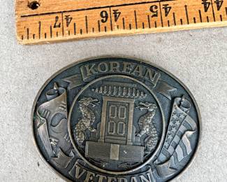 Korean Veteran Belt Buckle $4.00