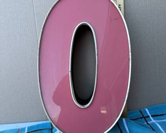 22 Inch Letter O Sign $30.00