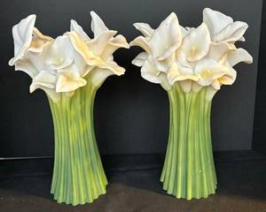 Calla Lily Decor by Ibis & Orchid Designs measuring 14 inches tall. Light wear.