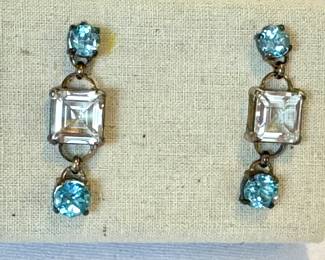 Pair of Janice Girardi Sterling and Rhinestone Earrings, measuring about 1.5 inches long. 

New in box 