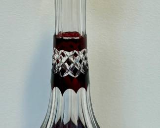 Vintage Crystal Decanter, measuring 16" tall 
