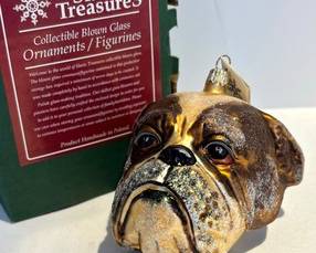 Slavic Treasures English Bulldog Ornament that measures 3 inches tall. Just adorable! 
