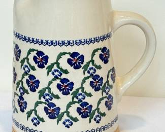 Nicholas Mosse Pottery Pitcher, measuring 9 inches tall. 